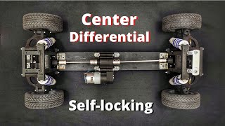Center differential rc car. Self-locking Torsen Type C Differential. Electric car part 8.