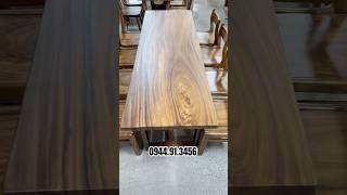 Set bàn ăn 8 ghế gỗ me tây, vân đẹp tự nhiên. #banghego #banghego #furniture #gotunhien #banango