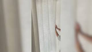 LuxDrape | Breeza Polyester Linen-Look Drapes – Affordable Custom Elegance for Living & Bedroom ✨
