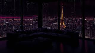 Rainy Night in New York City (No Ads)☔Window View, Cozy Bedroom & Relaxing Rain Sounds for Sleep 10H