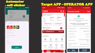Automate mobile money operator apps by self clicking. Action automation send money Airtel money ep1