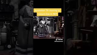 Australian TV moves to colors live in 1971 #shortvideos #shorts