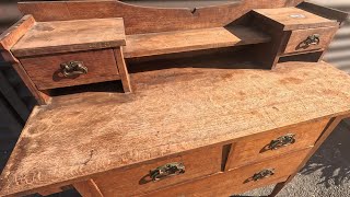 I restored a 19th century sideboard one of a kind...