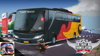 Indonesia Bus simulator Rainy time drive🌧️