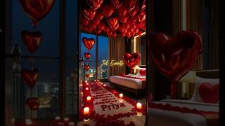 Romantic Room Decoration for Valentine #romanticdecoration