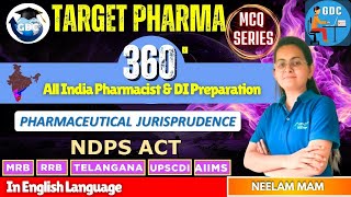 MCQシリーズ - NDPS ACT (P' Juris) | TARGET PHARMA 360 全てのDIおよび薬剤師試験 #ndps