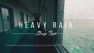 Heavy Rain On Windows | No Ads | Calming Rain Sounds For Sleeping