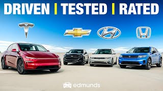 Tesla Model Y vs. Honda Prologue vs. Hyundai Ioniq 5 vs. Chevy Equinox EV | Electric SUV Battle