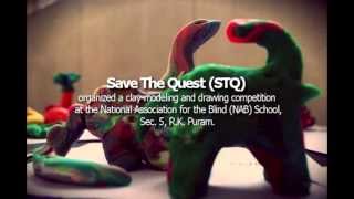 Blind students do clay modelling and sketching