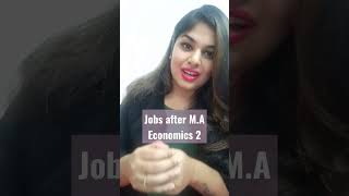Jobs after M.A economics #shorts2 #recruitment #budget #analysis #planning #railways #psc #officer