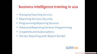 business intelligence training in usa