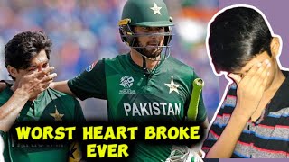 EMOTIONAL REACTION ON PAK VS INDIA MATCH 🥺😭💔BACHY ROGAE