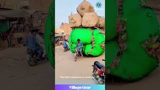 That Motorcycle is Carrying a WHOLE HOUSE! 😂 Unbelievable Balance! #motorcyclelife #funny #skills