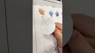 Tracing and coloring isn’t just fun #earlylearning #finemotorskills #learningthroughplay #pencilgrip