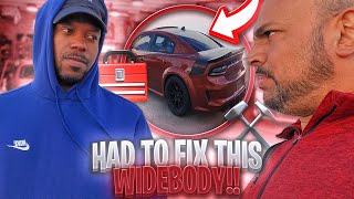 Charger widebody kit repair #dodgecharger #widebody #audiocat