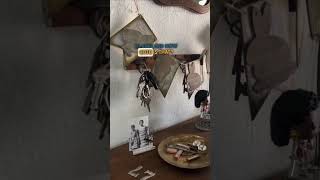 Repurposed Door Hinge - Repurposed Rusty Metal Into DIY Home Decor #roycycled #repurposed #upcycle