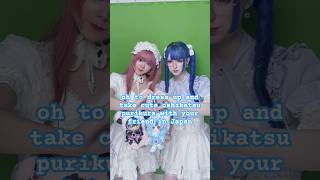 Purikura in Japan!♡#mass-produced #oshikatsu #landmine #ryousangata #jiraikei