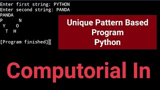 Unique Patterns in Python || Computer Science Class 11 || Computorial In