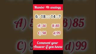 can you solve it? #NumberAnalogy #ReasoningTricks  #SSCPreparation #BankExamTips #S&MTechnology
