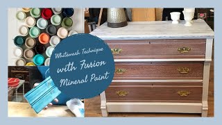 Whitewash Technique with Fusion Mineral Paint Final
