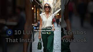 Luxury Fashion for Women 40+ 🔥 Elegant Color Combos You’ll Love 💫 #AgelessStyle #Shorts