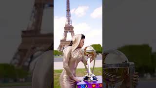 Urvashi rautela & ICC men’s cricket world cup india 2023 trophy #cricket #india