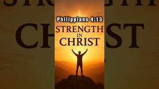 Today's Word: Strength In Christ #philippians #motivation #viral