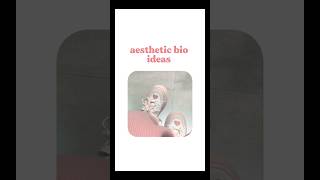 aesthetic bio ideas ˚.✧☁️(part 3) #aesthetic #instagram #shorts #shortsfeed #fypシ