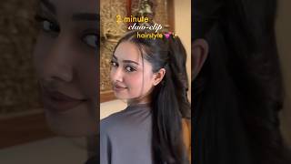 2 min claw-clip hairstyle 💕🫶🏼