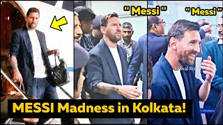 Lionel Messi FULL Arrival in Kolkata CRAZY Reactions in India
