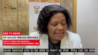 Deputy Director General of Transformation Programmes at DBE, Dr Naledi Mbude-Mehana