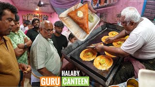 India’s Fast 3 layer Butter Dosa - Guru Canteen Halaby | Karnataka Food | Indian Food Explorer