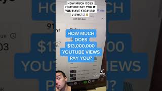 Did you expect more or less? #money #youtuber #rich #youtubesalary #payment #howmuchyoutubepaidme #f