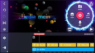 Black screen trending status kaise banaye | kinemaster video editing new style 2022- video editing