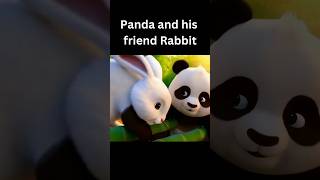 Cute panda and rabbit #youtubeshorts #ytshorts #viralshorts