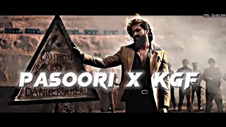 Pasoori x KGF 😈||Whatsapp Status🔥|Rocky Bhai Attitude