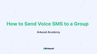 Arkesel Academy: How to Send Voice SMS to a Group