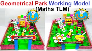 geometrical park working model (3D) - maths tlm - maths project - diy - simple | craftpiller - 3d