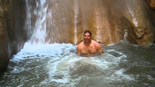 Zion Narrows - Bruce Bourcy's waterfall jump