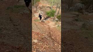 Finally have the confidence to hit stuff, #bentonville #mtb #biketricks #drop #jump #trek #poc #fox