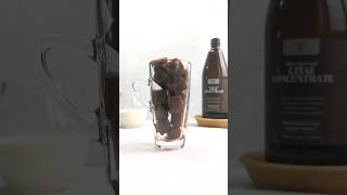 Chai concentrate ice cube latte 🧊 🥤 #chai #chailover #icedchai #chailatte #cafe #chaitime #latte