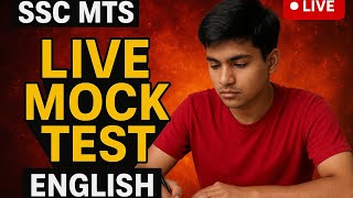 SSC MTS English Live Mock Test 2025 | Live Practice & Score High | Exam Ready