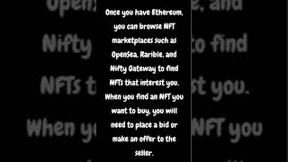 Buying /Selling NFTS