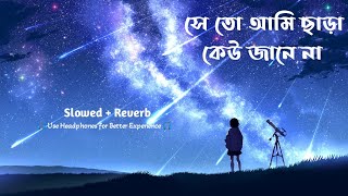 সে তো আমি ছাড়া কেউ জানে না || Se To Ami Chara Kau Jaane Na Bengali Song  || Bengali Lofi Song 😊