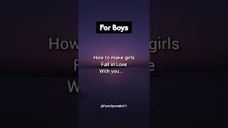 How to make girls fall in love... #shorts