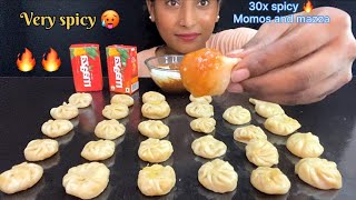 BIGBITE | 30X SPICY 🔥MOMOS CHALLENGE | MOMOS EATING CHALLENGE | MUKBANG | EATING SHOW
