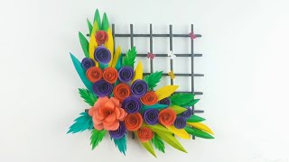 Amazing wall hanging | paper craft | handmade paper wall hanging | easy craft