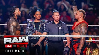 FULL MATCH: Roman Reigns vs. Solo Sikoa | Tribal Combat for Ula Fala: Raw on Netflix premiere