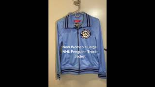 Women’s Large NHL Penguins Track Jacket available at #poshluxshopn #poshmarkseller #ootdfashion