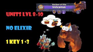 Battle Legion – Beat Volcanus lvl 10 ranged resist. Let your ECs drumming on Volcanus.